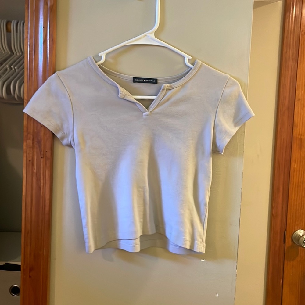 Brandy melville Ashlyn V-notch top